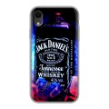 Дизайнерский силиконовый чехол для Iphone Xr Jack Daniels