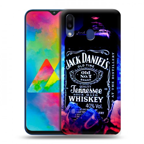 Дизайнерский пластиковый чехол для Samsung Galaxy M20 Jack Daniels