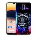 Дизайнерский пластиковый чехол для Nokia 2.3 Jack Daniels