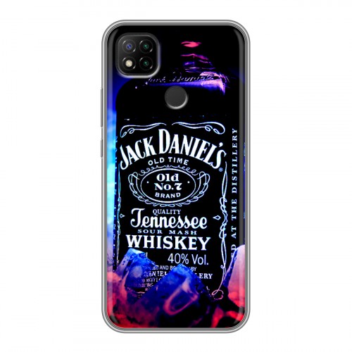 Дизайнерский силиконовый чехол для Xiaomi RedMi 9C Jack Daniels