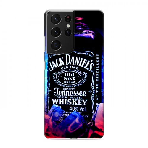 Дизайнерский пластиковый чехол для Samsung Galaxy S21 Ultra Jack Daniels