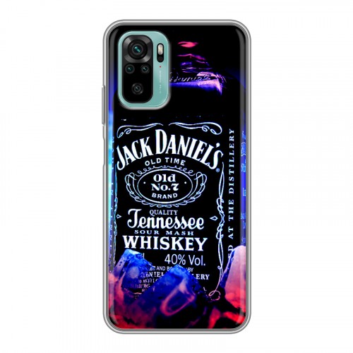 Дизайнерский силиконовый чехол для Xiaomi RedMi Note 10 Jack Daniels