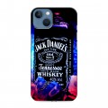 Дизайнерский силиконовый чехол для Iphone 13 Jack Daniels