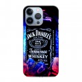 Дизайнерский силиконовый чехол для Iphone 13 Pro Jack Daniels