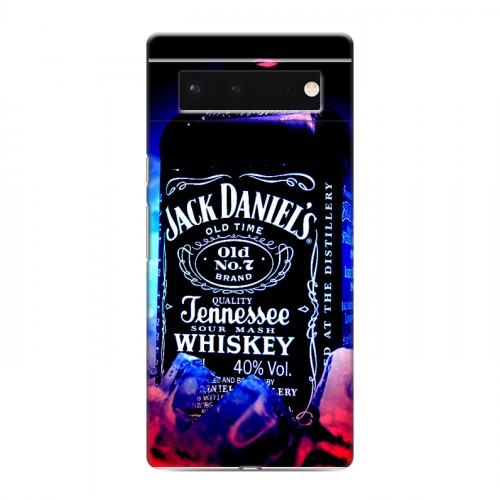 Дизайнерский силиконовый с усиленными углами чехол для Google Pixel 6 Jack Daniels