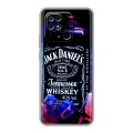 Дизайнерский силиконовый с усиленными углами чехол для Xiaomi Redmi 10C Jack Daniels