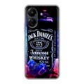 Дизайнерский силиконовый чехол для Xiaomi Poco C65 Jack Daniels