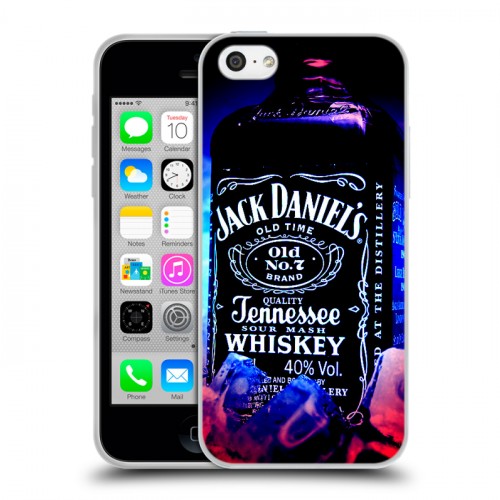 Дизайнерский пластиковый чехол для Iphone 5c Jack Daniels