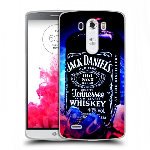 Дизайнерский пластиковый чехол для LG G3 (Dual-LTE) Jack Daniels