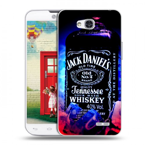 Дизайнерский пластиковый чехол для LG L80 Jack Daniels