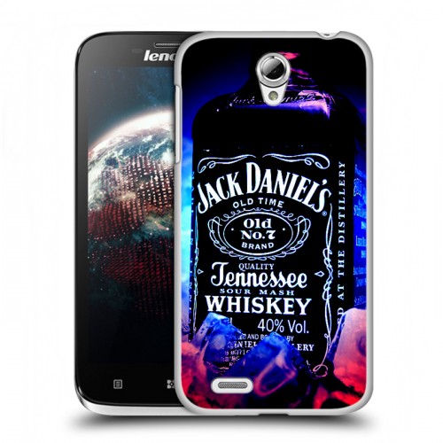 Дизайнерский пластиковый чехол для Lenovo A859 Ideaphone Jack Daniels