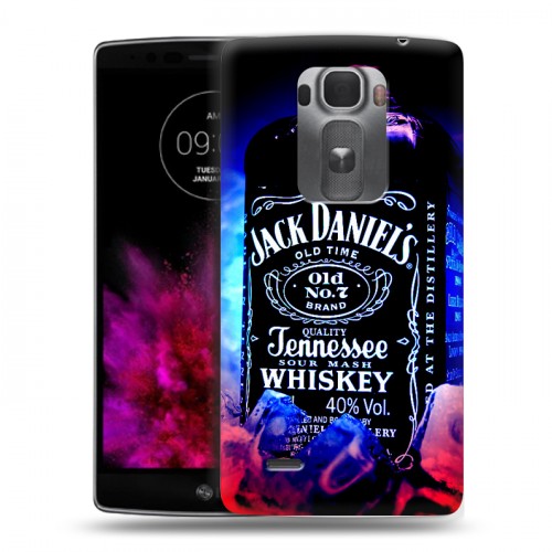 Дизайнерский пластиковый чехол для LG G Flex 2 Jack Daniels