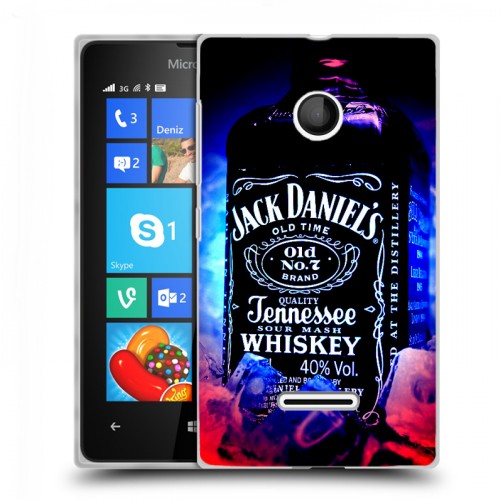 Дизайнерский пластиковый чехол для Microsoft Lumia 435 Jack Daniels