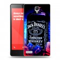 Дизайнерский пластиковый чехол для Xiaomi RedMi Note Jack Daniels