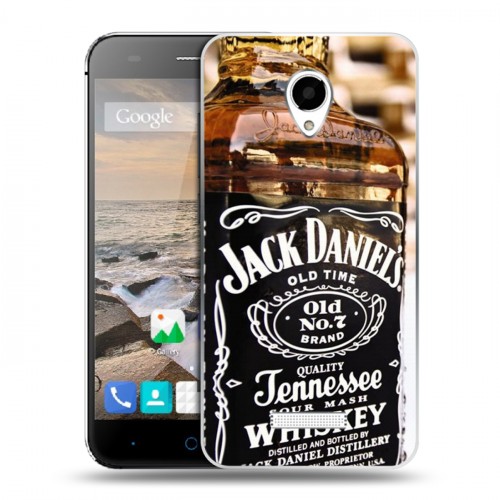 Дизайнерский силиконовый чехол для Micromax Canvas Spark Jack Daniels