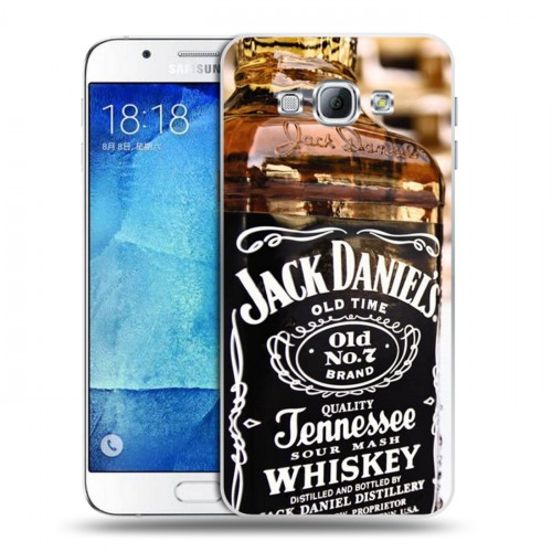 Дизайнерский пластиковый чехол для Samsung Galaxy A8 Jack Daniels