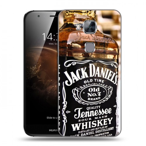 Дизайнерский пластиковый чехол для Huawei G8 Jack Daniels