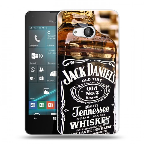 Дизайнерский пластиковый чехол для Microsoft Lumia 550 Jack Daniels