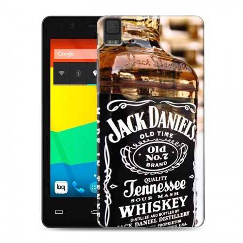 Дизайнерский силиконовый чехол для BQ Aquaris E4.5 Jack Daniels