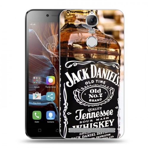 Дизайнерский пластиковый чехол для Lenovo K5 Note Jack Daniels