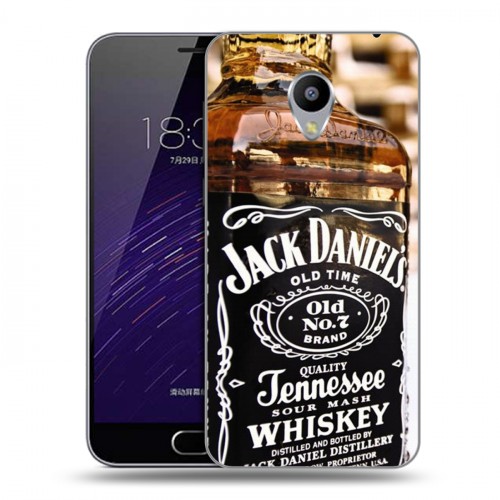 Дизайнерский силиконовый чехол для Meizu M3s Mini Jack Daniels