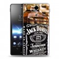 Дизайнерский пластиковый чехол для Sony Xperia TX Jack Daniels