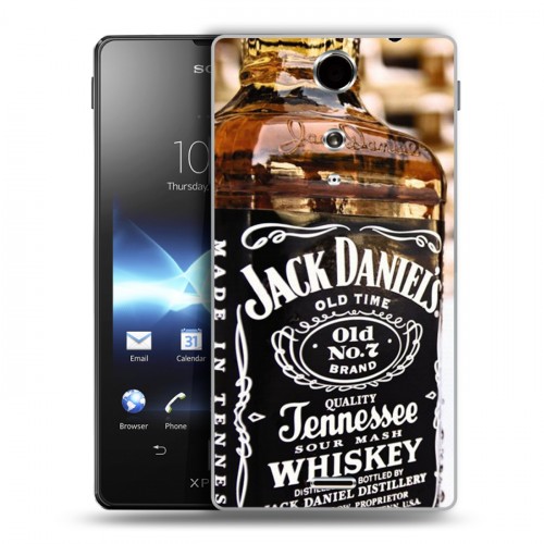 Дизайнерский пластиковый чехол для Sony Xperia TX Jack Daniels