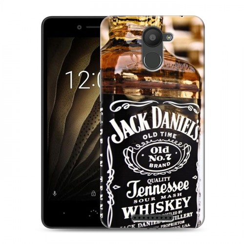 Дизайнерский силиконовый чехол для BQ Aquaris U Jack Daniels