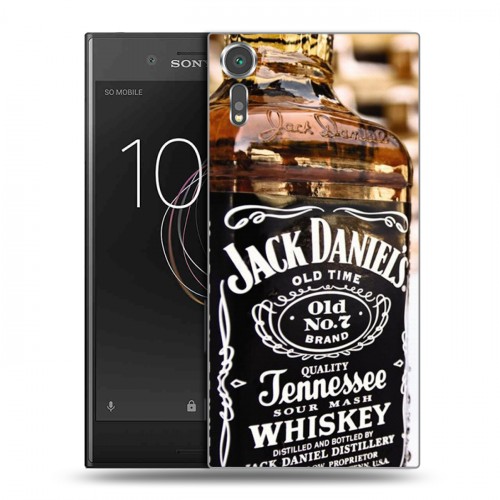 Дизайнерский пластиковый чехол для Sony Xperia XZs Jack Daniels