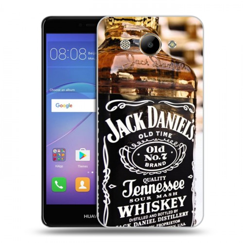 Дизайнерский пластиковый чехол для Huawei Y3 (2017) Jack Daniels