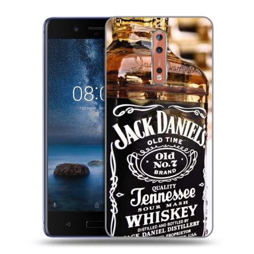 Дизайнерский пластиковый чехол для Nokia 8 Jack Daniels