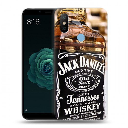 Дизайнерский силиконовый чехол для Xiaomi Mi A2 Jack Daniels