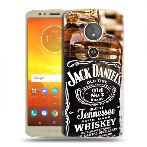 Дизайнерский силиконовый чехол для Motorola Moto E5 Jack Daniels