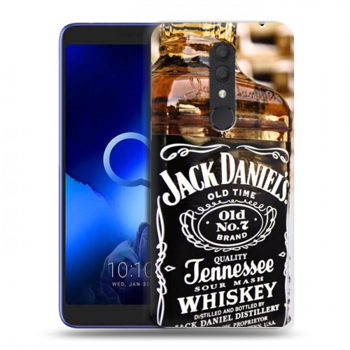 Дизайнерский пластиковый чехол для Alcatel 1X (2019) Jack Daniels