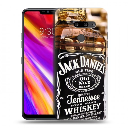 Дизайнерский пластиковый чехол для LG G8 ThinQ Jack Daniels