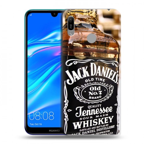 Дизайнерский пластиковый чехол для Huawei Y6 (2019) Jack Daniels