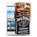 Дизайнерский пластиковый чехол для Huawei Ascend D2 Jack Daniels