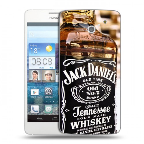 Дизайнерский пластиковый чехол для Huawei Ascend D2 Jack Daniels