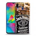 Дизайнерский пластиковый чехол для Samsung Galaxy M20 Jack Daniels