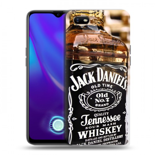 Дизайнерский силиконовый с усиленными углами чехол для OPPO A1k Jack Daniels