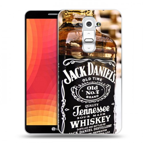 Дизайнерский пластиковый чехол для LG Optimus G2 Jack Daniels