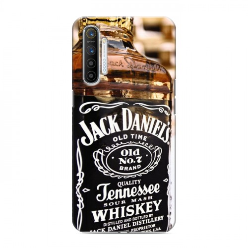Дизайнерский силиконовый с усиленными углами чехол для Realme XT Jack Daniels