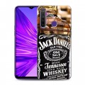 Дизайнерский силиконовый чехол для Realme 5 Jack Daniels