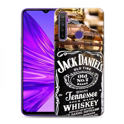 Дизайнерский силиконовый чехол для Realme 5 Jack Daniels