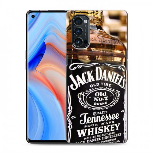 Дизайнерский пластиковый чехол для OPPO Reno4 Pro Jack Daniels