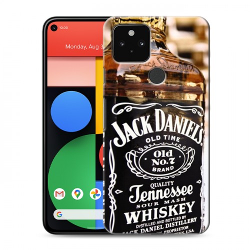 Дизайнерский пластиковый чехол для Google Pixel 5 Jack Daniels