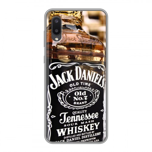 Дизайнерский пластиковый чехол для Samsung Galaxy A02 Jack Daniels