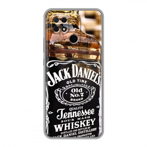 Дизайнерский силиконовый чехол для Xiaomi Redmi 10C Jack Daniels