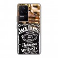 Дизайнерский силиконовый чехол для Xiaomi Poco F4 Jack Daniels