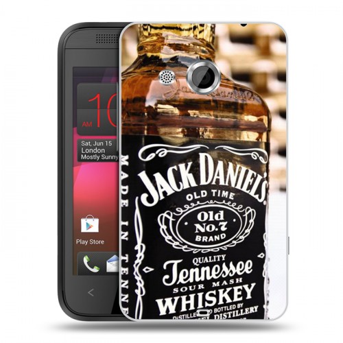 Дизайнерский пластиковый чехол для HTC Desire 200 Jack Daniels